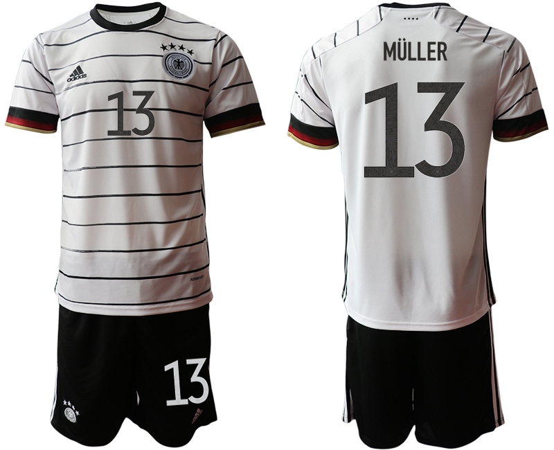 Men 2021 European Cup Germany home white #13 Soccer Jersey2->austria jersey->Soccer Country Jersey